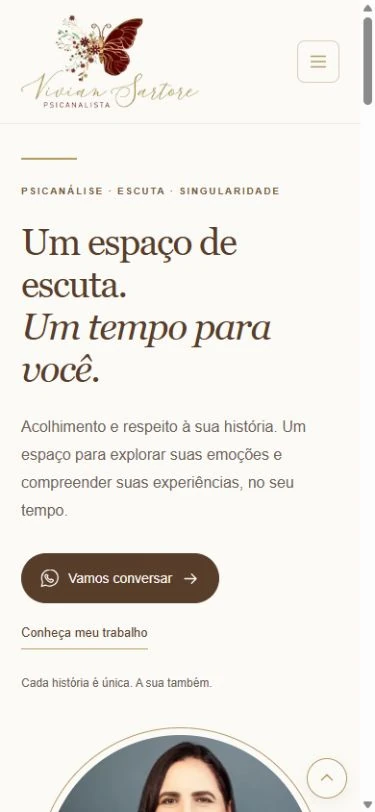 Captura real da Vivian Sartore em formato celular